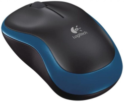 Logitech M185 безжична мишка, синя
