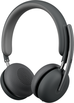 Слушалки LOGITECH Zone Wireless 2 UC - GRAPHITE, TEAMS - 2.4GHZ-BT - NO STAND