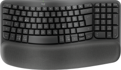 Клавиатура LOGITECH Wave Bluetooth ergonomic keyboard - GRAPHITE - US INT'L - B2B