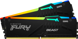 Памет Kingston 64GB 6400MT-s DDR5 CL32 DIMM (Kit of 2) FURY Beast RGB EXPO