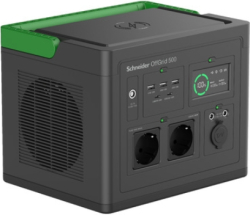 Продукт Schneider OffGrid Portable Power Station 500, 517Wh Lithium-ion, 2 Schuko, Sinewave