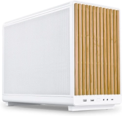 Кутия Кутия Lian Li DAN A3-mATX Wood Edition White - Micro Tower
