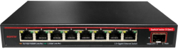Комутатор/Суич Asustor ASW209X, Switch'nstor 9 Gen2, 9-port 1x 10GbE (10G-2.5G-1G, SFP+), 8x 2.5GbE (2.5G-1G-100M, RJ45), Black