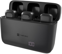 Микрофон Natec microphone Hopper Lavalier Wireless USB C, 2pcs