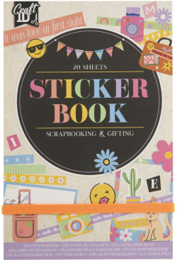  Craft ID Книжка със стикери, за скрапбукинг