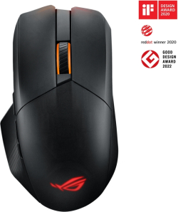 Мишка Геймърска Asus ROG Chakram X Origin Gaming Mouse, Tri-mode червена/черна