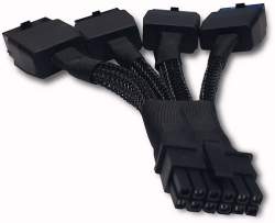 Кабелен сплитер 4xPCI-E 8pin to PCI-E Gen.5 12pin 12VHPWR