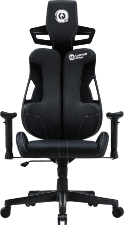Геймърски стол Canyon Morphos ABCH01 - Газов асансьор клас 4, До 150 кг., Черен