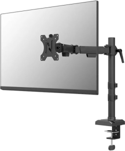 Стойка за монитор Neomounts Nero Single Flat Screen Desk Mount (phone holder+Quick-fix clamp-grommet)