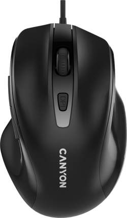 Мишка CANYON mouse M-6 Wired Черна