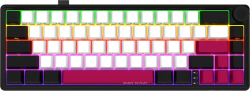 Клавиатура Lorgar KBP70MW, Безжична, Механична, Toxic Purple Linear суичове, Гейминг, RGB подсветка, USB, Черна