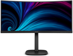 Монитор Philips 34B2U3600C, 34" Curved 1500R, VA, WLED, 3440x1440 120Hz, 4ms GtG, 300cd m-2, HDMI, DP, USB hub