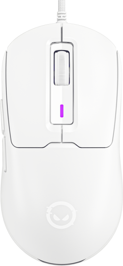 Мишка Lorgar MSA10, оптична 12 000 dpi, USB, 6 бутона, бяла, гейминг; LRG-MSA10-WH