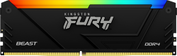 Памет Kingston FURY Beast Black RGB, 32GB, DDR4, 3200MHz, CL16