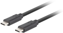 Кабел/адаптер Lanberg USB-C M-M 3.1 gen 2 cable 0.5m 10GB-s pd100w black