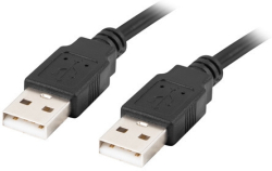 Кабел/адаптер Lanberg USB-A M-M 2.0 cable 1.8m black