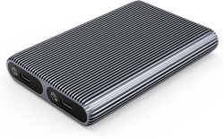 Кутия/Чекмедже за HDD Orico външна кутия за диск Storage - Case - M.2 NVMe Dual-Bay - USB-C 10Gbps, Aluminium - AM2C3-2N-GY