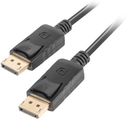Кабел/адаптер Lanberg displayport M-M cable 19 pin v1.2 0.5m 4k black