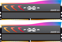 Памет Silicon Power D5XN 64GB (2x 32GB), DDR5-6000, CL38, RGB-UDIMM, (2Gx8 DR), w-HS-G