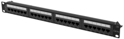Пач панел Lanberg patch panel 24 port 1U 19" CAT.6a utp black