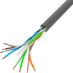Инсталационен LAN кабел  Lanberg LAN cable CAT.6 utp 305m solid cu grey fluke passed