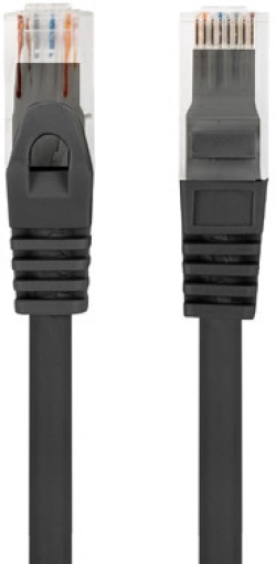 Медна пач корда Lanberg patchcord CAT.6 utp lszh cu 0.5m black fluke passed