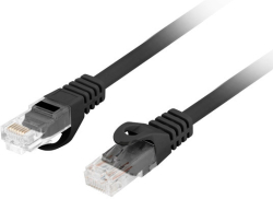 Медна пач корда Lanberg patchcord CAT.6 utp lszh cu 1m black fluke passed