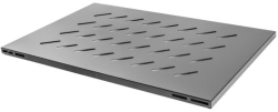 Тава/Рафт Lanberg 19" fixed shelf for open rack 800mm 1U-480.5x580mm max load capacity up to 120kg black