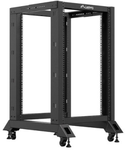Шкаф за техника - Rack Lanberg open rack 19" 18U 600x800 black