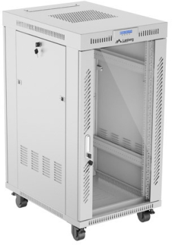 Шкаф за техника - Rack Lanberg rack cabinet 19" free-standing 22U-600x800 (flat pack) with glass door lcd grey v2