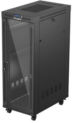 Шкаф за техника - Rack Lanberg rack cabinet 19" free-standing 32U-600X1000 (FLAT PACK) with glass door LCD black