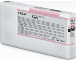 Касета с мастило EPSON 5LB T9136 - 200 мл., Vivid Light Magenta