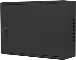 Шкаф за техника - Rack Lanberg rack cabinet 19" wall-mount 4U+3u-540x200 low-profile black (assembled)