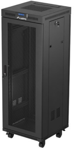 Шкаф за техника - Rack Lanberg rack cabinet 19" free-standing 32U-600X600 (FLAT PACK) with mesh door LCD black