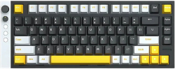 Клавиатура Lamzu Professional Gaming Mechanical Keyboard JET 75 - 8K, Magnetic Gateron Jade Switches - Black-Yellow