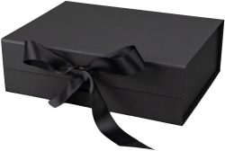  Office 1 Кутия Gift Box, с магнитно затваряне, сгъваема, 33 х 27 х 12 cm, черна