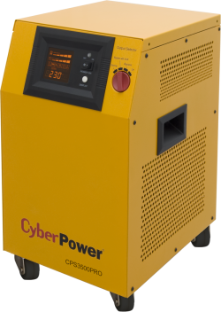  Инвертор 3500VA/2450W, 140-300 Vac, 24 Vdc, 1х HDB, 2x Schuko, AVR, синусоидален изход; работи с външни батерии; CPS3500PRO