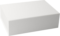  Office 1 Кутия Natural, с магнитно затваряне, сгъваема, 28 х 20 х 9 cm, бяла