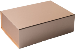 Office 1 Кутия Natural, с магнитно затваряне, сгъваема, 28 х 20 х 9 cm, златиста