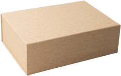  Office 1 Кутия Natural, с магнитно затваряне, сгъваема, 28 х 20 х 9 cm, кафява