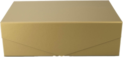  Office 1 Кутия Matt, с магнитно затваряне, сгъваема, 35 х 23 х 10 cm, златиста
