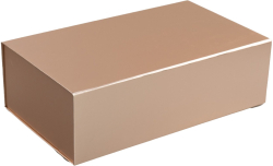 Office 1 Кутия Colorful, с магнитно затваряне, сгъваема, 35 х 20.5 х 11.3 cm, златиста