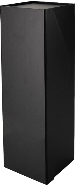  Office 1 Кутия Wine, с магнитно затваряне, сгъваема, 33 х 11 х 10.8 cm, ъглово лепена, черна