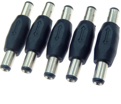 Конектор / букса Преходник DC жак 5.5х2.5 мм, мъжко-мъжко