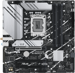 Дънна платка ASUS PRIME B760M-A WIFI - LGA1700, 4 x DIMM слота, 192 GB максимална поддържана памет, DDR5, mATX