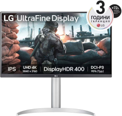 Монитор LG 27UP650P-W, 27" UHD 4K IPS AG, 400 cd-m2, 3840x216, HDMI, DisplayPort, FreeSync, Headphone out, , HDMI, DisplayPort,