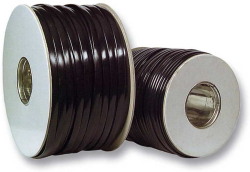 Плосък телефонен кабел, 6 жила, 100 метра ролка, черен