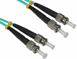 Оптична пач корда Conneu ST-ST Dpx. Cord, OM3 Aqua 3 mm, 3 m
