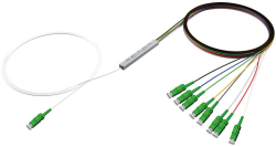 Оптичен PLC сплитер 1х8 с LC-APC конектори, Blockless, Conneu