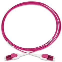Оптична пач корда Conneu LC-LC Uniboot Cord, OM4 Violet 2 mm, 1 m